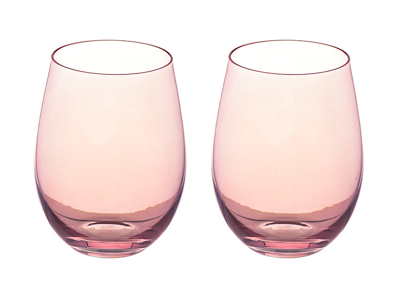 Glamour Stemless Glass Set of 2 Gift Boxed