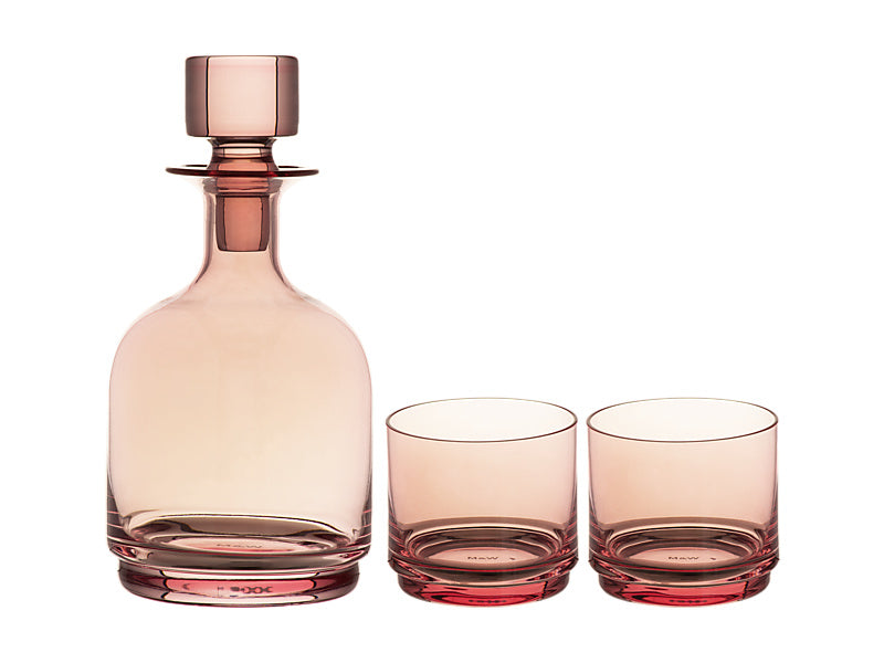 Glamour Stacked Decanter Set 3pc Gift Boxed