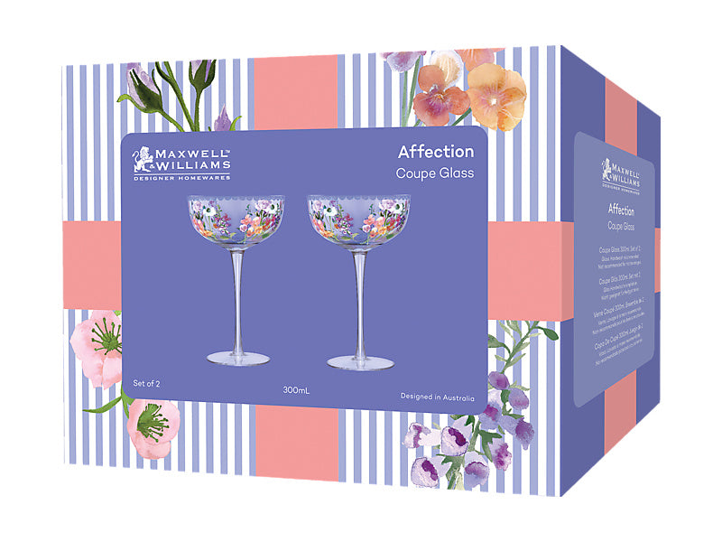 Affection Coupe Glass Set of 2 Gift Boxed