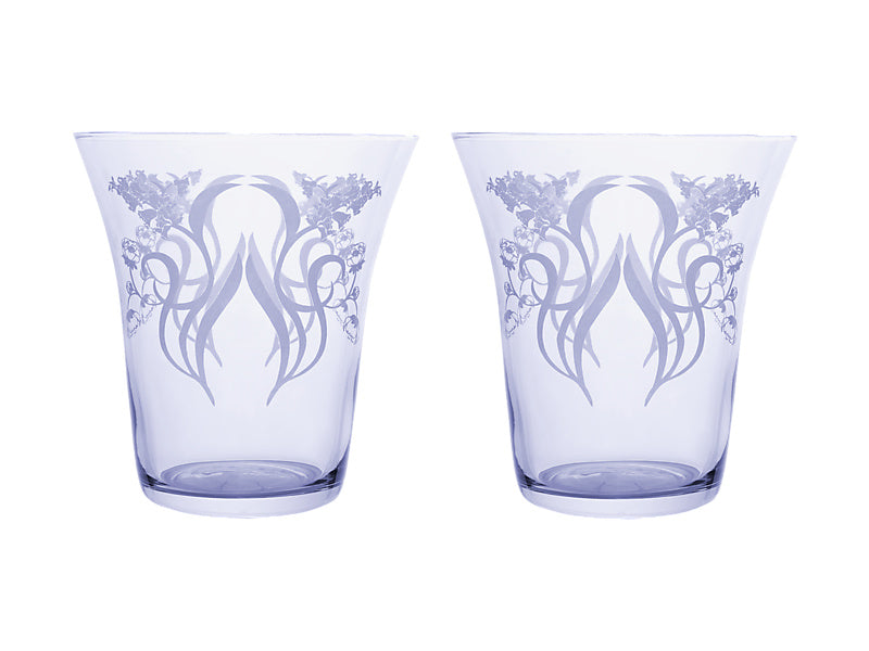 Estelle Michaelides Mystique Stemless Glass Set of 2 Gift Boxed