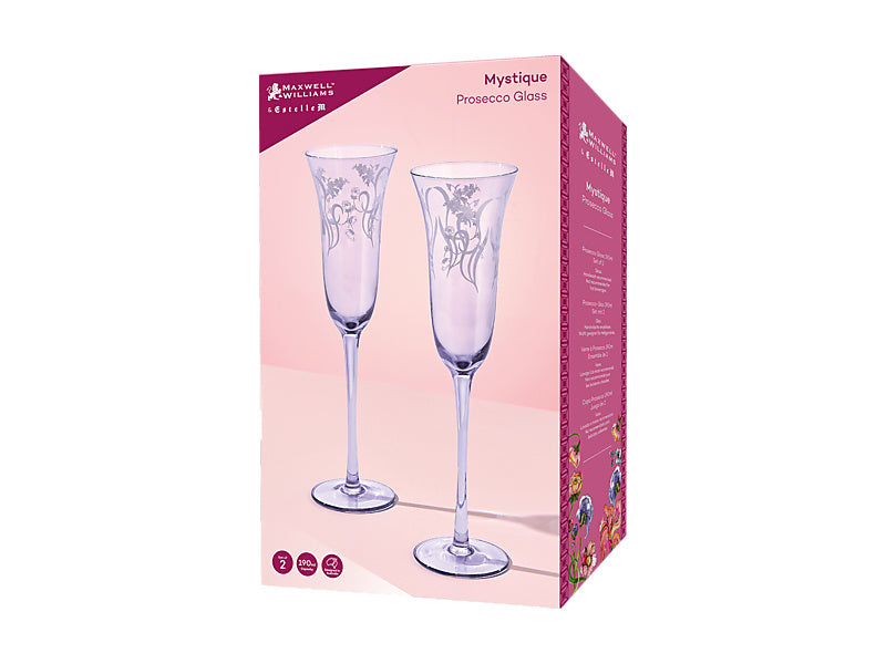 Estelle Michaelides Mystique Prosecco Glass Set of 2 Gift Boxed
