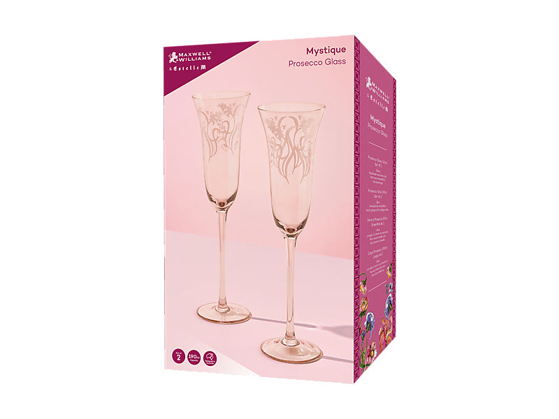Estelle Michaelides Mystique Prosecco Glass Set of 2 Gift Boxed