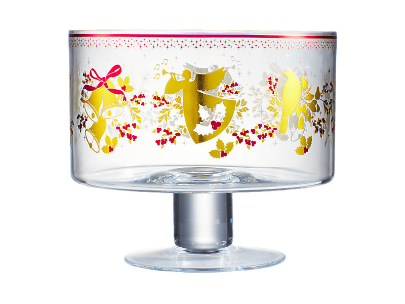 White Christmas 2026 Footed Trifle Bowl Gift Boxed