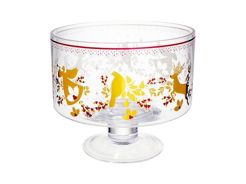 White Christmas 2026 Footed Trifle Bowl Gift Boxed