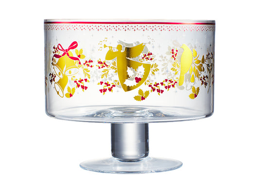 White Christmas 2026 Footed Trifle Bowl Gift Boxed