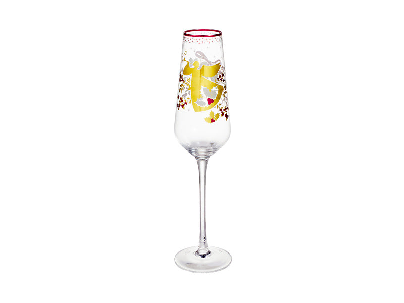 White Christmas 2026 Champagne Flute Set of 2 Assorted Gift Boxed