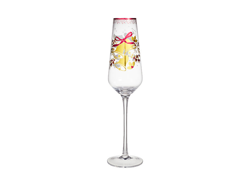 White Christmas 2026 Champagne Flute Set of 2 Assorted Gift Boxed