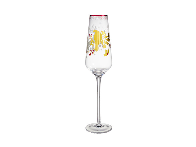 White Christmas 2026 Champagne Flute Set of 2 Assorted Gift Boxed