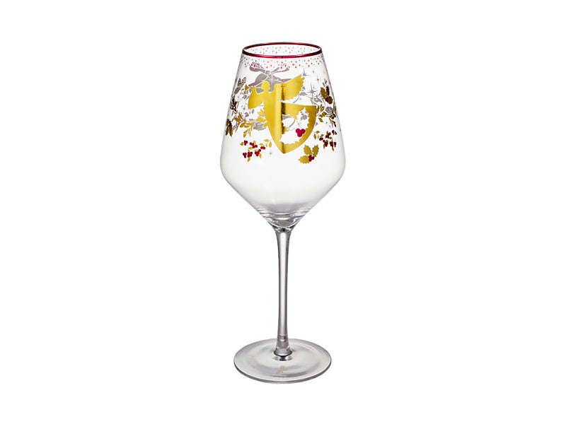 White Christmas 2026 Wine Glass Set of 2 Assorted Gift Boxed