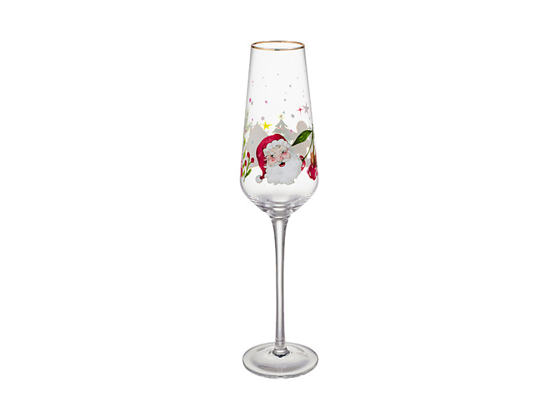 Fa la la Champagne Flute Set of 2 Gift Boxed