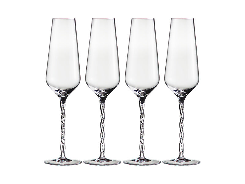 Eterna Champagne Flute Set of 4 Gift Boxed