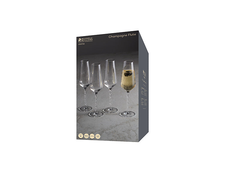 Eterna Champagne Flute Set of 4 Gift Boxed