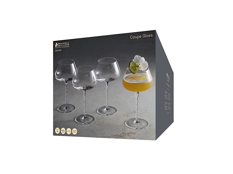 Eterna Coupe Glass Set of 4 Gift Boxed