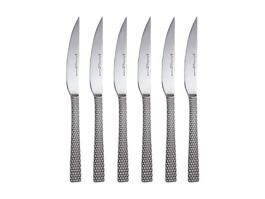 Diamonds Steak Knife Set 6pc Gift Boxed