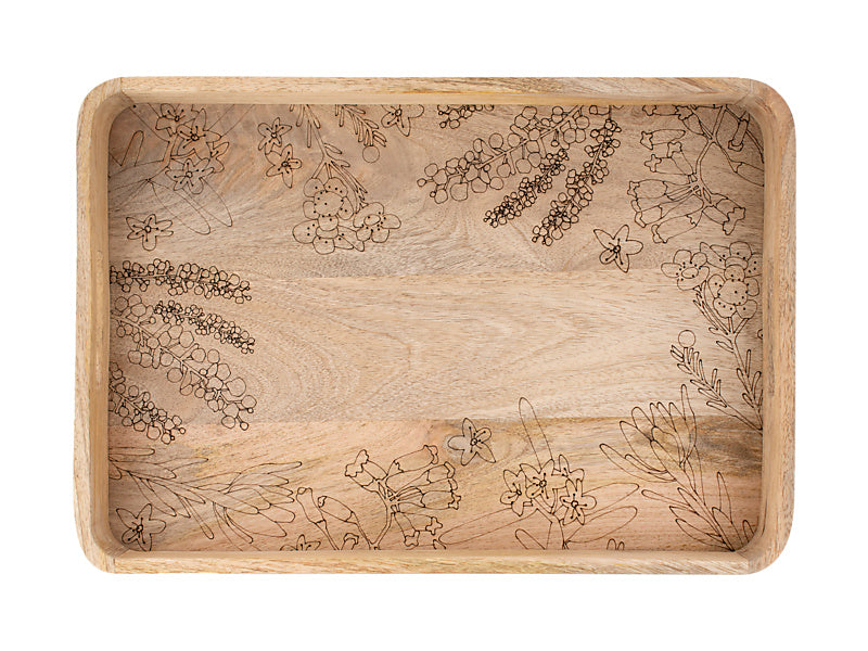 Wildflowers Rectangular Serving Tray