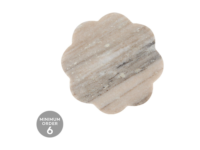 Coaster Collective Scallop Marble Coaster