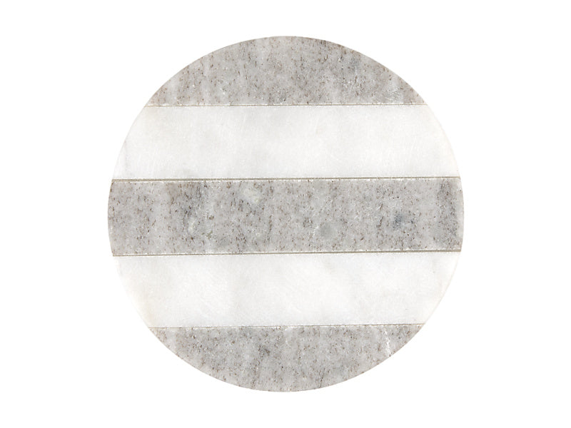 Coaster Collective Round Marble Coaster Stripe