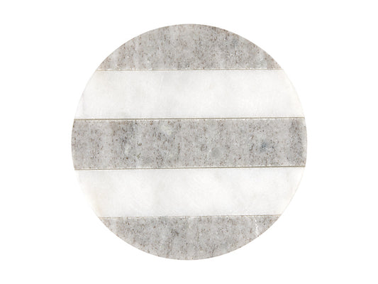 Coaster Collective Round Marble Coaster Stripe