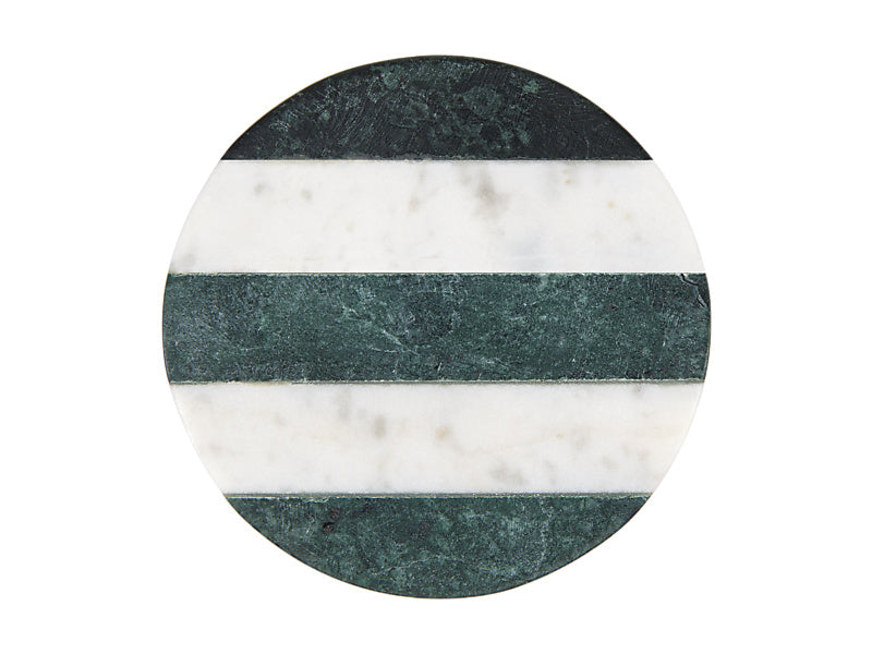 Coaster Collective Round Marble Coaster Stripe