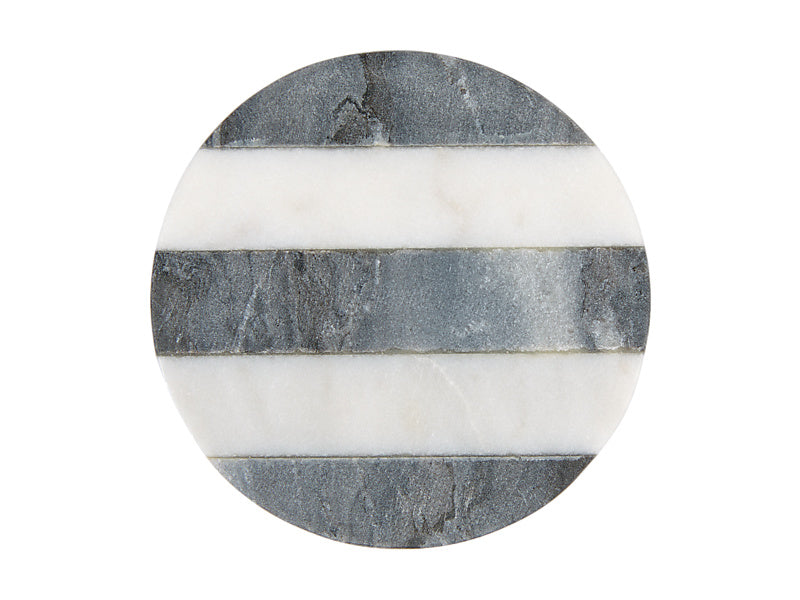 Coaster Collective Round Marble Coaster Stripe