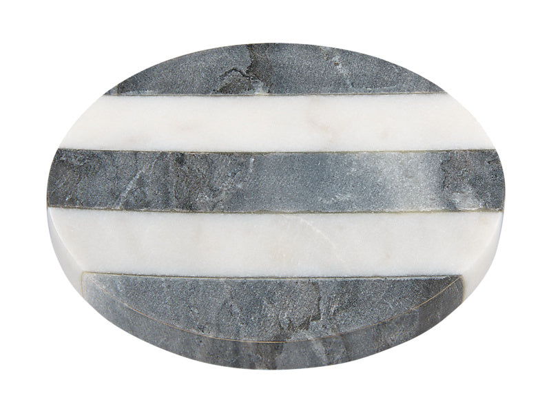 Coaster Collective Round Marble Coaster Stripe