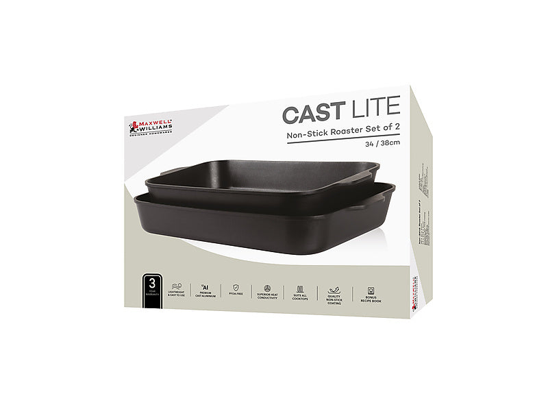 Cast Lite Non-Stick Roaster Set of 2 Gift Boxed