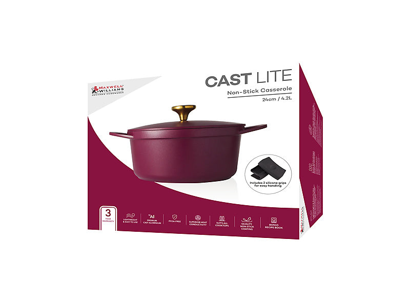 Cast Lite Non-Stick Casserole / 4.2L Gift Boxed