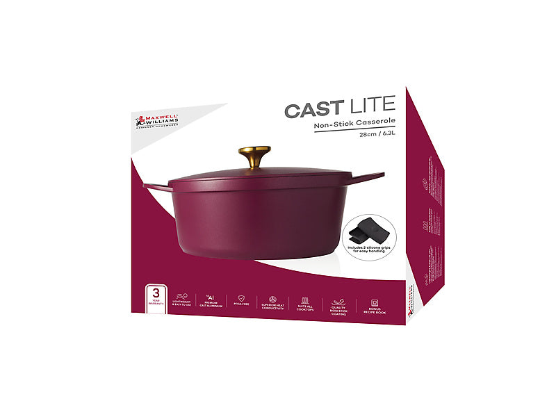 Cast Lite Non-Stick Casserole / 6.3L Gift Boxed