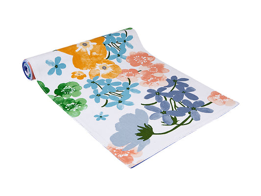Forget Me Not Cotton Runner