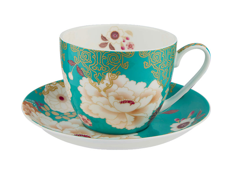 Kimono Breakfast Cup & Saucer Gift Boxed