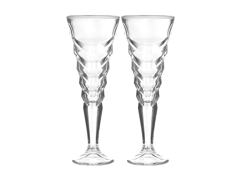 Cocktail & Co Mixologist Champagne Flute Set of 2 Glacier Gift Boxed