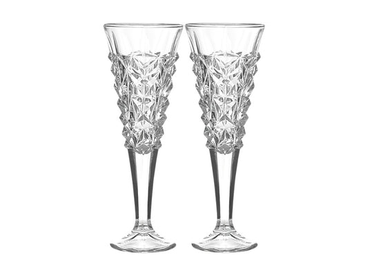 Cocktail & Co Mixologist Champagne Flute Set of 2 Karat Gift Boxed