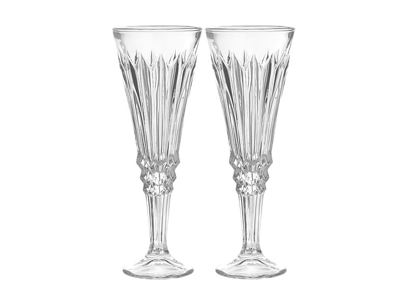 Cocktail & Co Mixologist Champagne Flute Set of 2 Vertex Gift Boxed