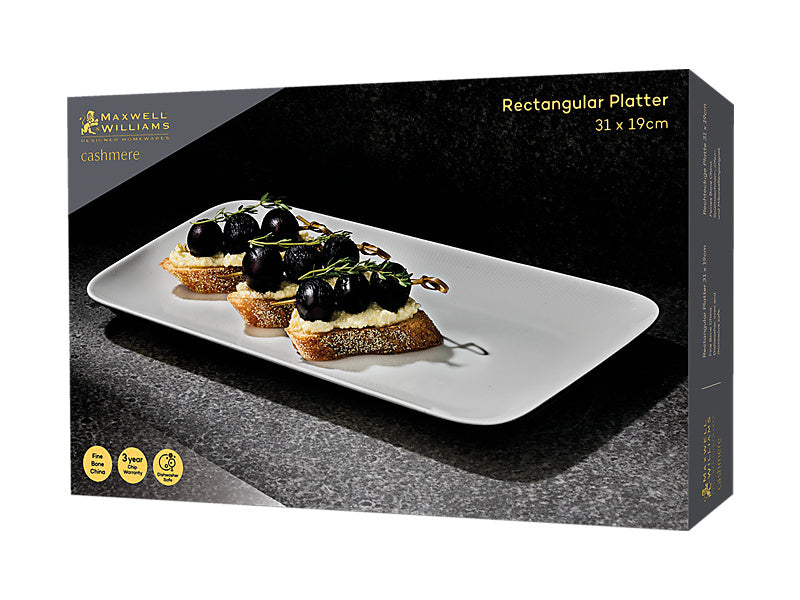 Cashmere Rectangular Platter Gift Boxed