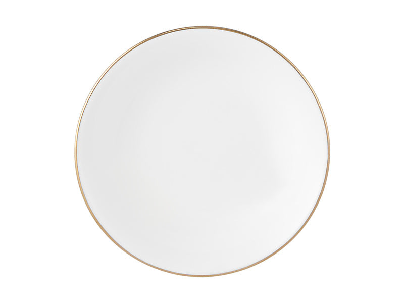 White Gold Round Sauce Dish