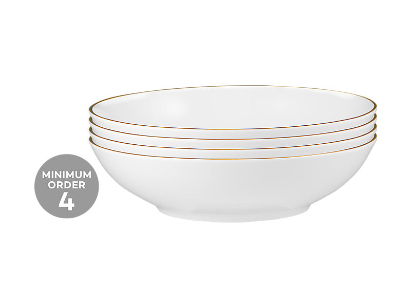 White Gold Coupe Bowl Shallow