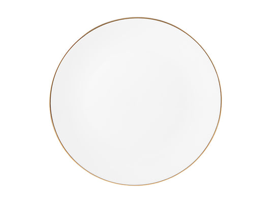 White Gold Coupe Entree Plate