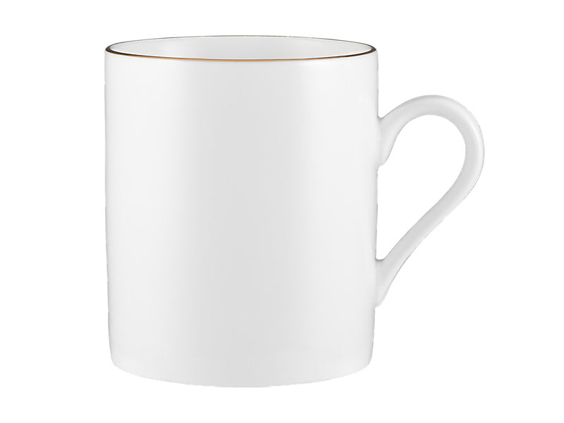 White Gold Mug Cylindrical