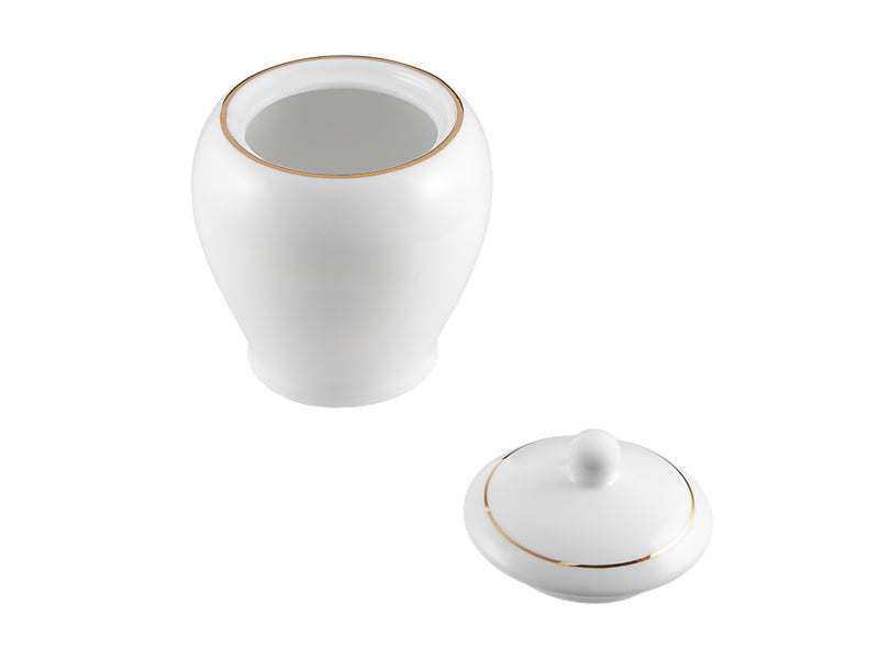 White Gold Sugar Bowl