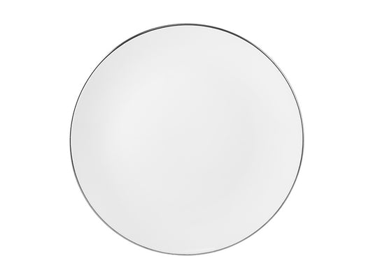 White Platinum Coupe Entree Plate