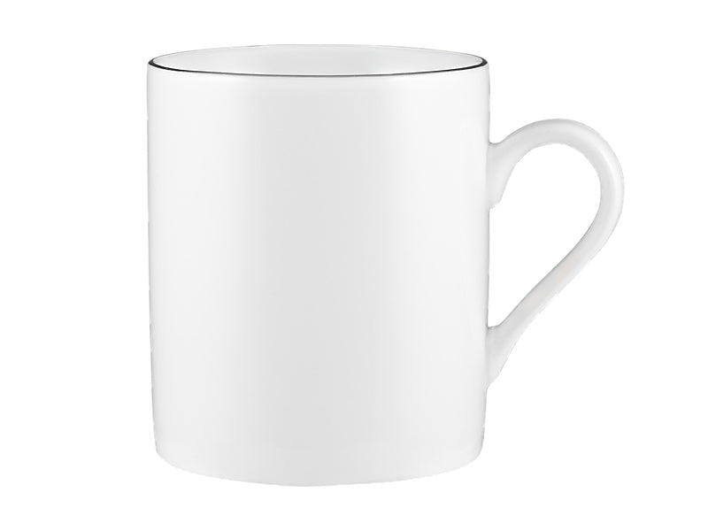 White Platinum Mug Cylindrical