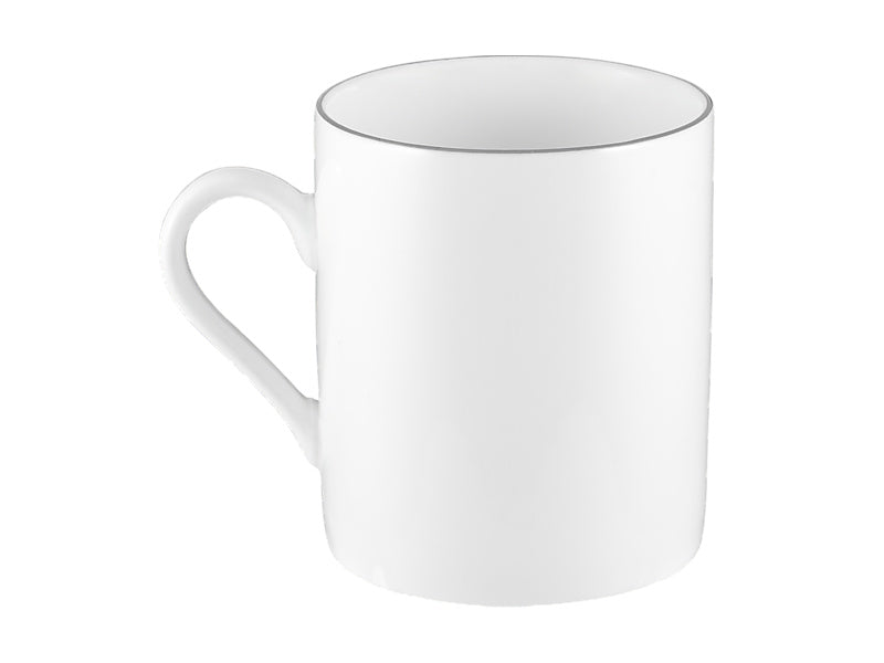 White Platinum Mug Cylindrical