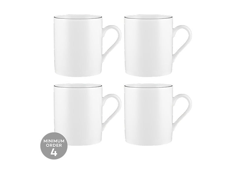 White Platinum Mug Cylindrical