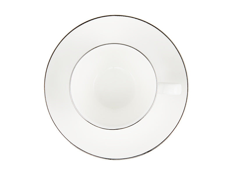 White Platinum Coupe Demi Cup & Saucer