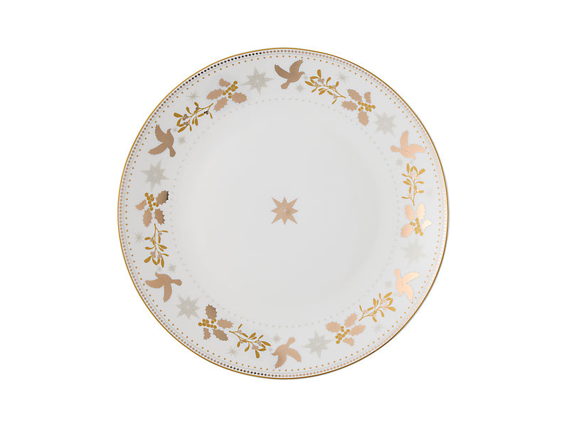 White Christmas Coupe Dinner Set 12pc Gift Boxed