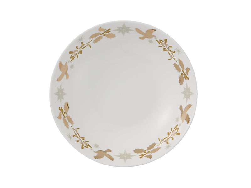 White Christmas Coupe Dinner Set 12pc Gift Boxed