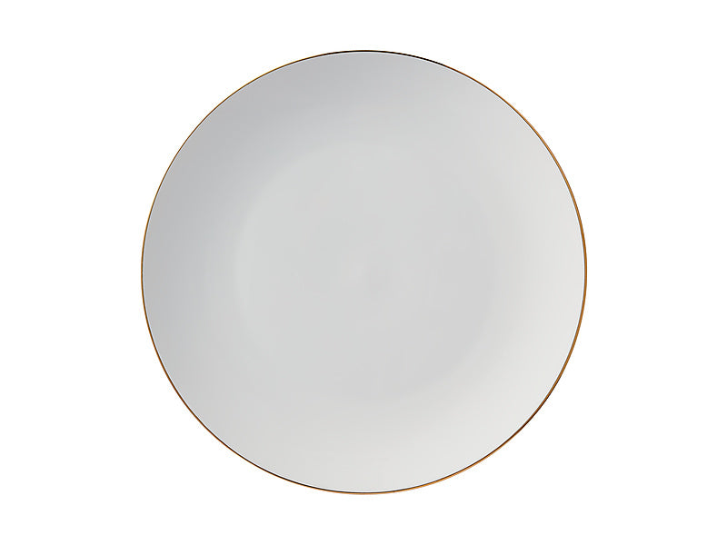 White Gold Coupe Charger Plate