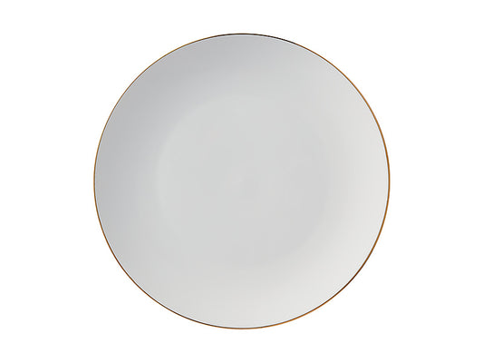 White Gold Coupe Charger Plate