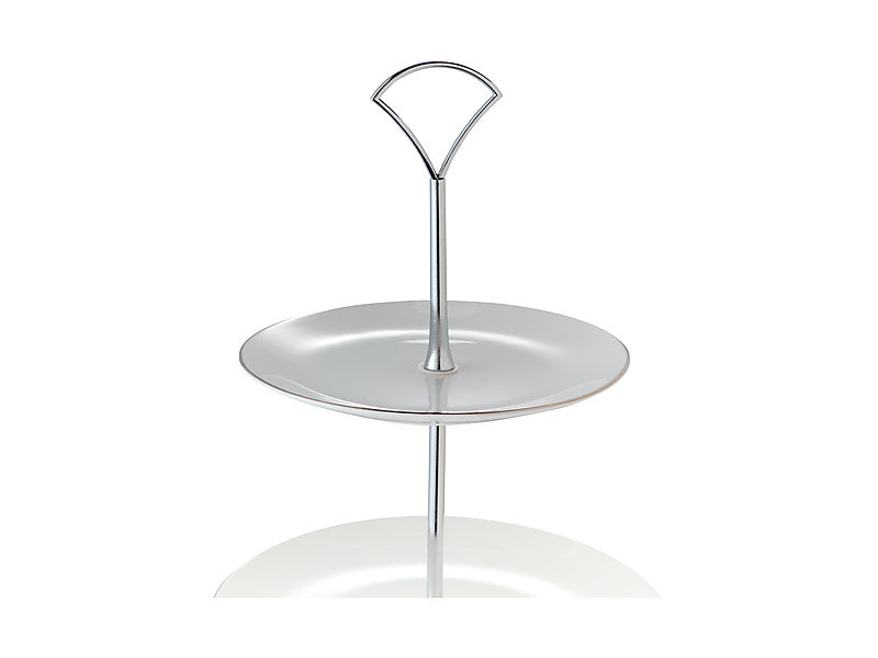 White Platinum 3 Tier Cake Stand Gift Boxed
