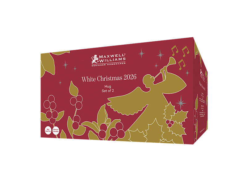 White Christmas 2026 Mug Set of 2 Assorted Gift Boxed